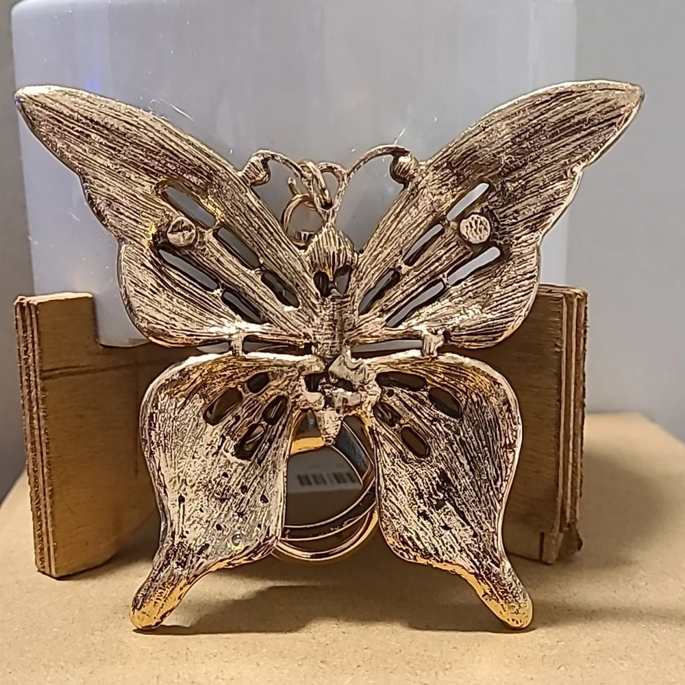 Blue Rhinestone Butterfly Brooch‎ Pin Sparkling Fashion Jewelry Accessory